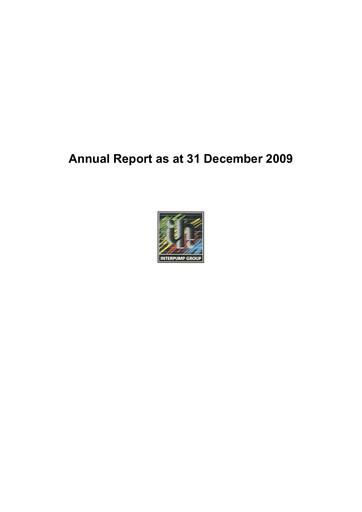 Thumbnail Interpump Group Annual Report 2009