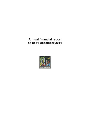 Thumbnail Interpump Group Annual Report 2011