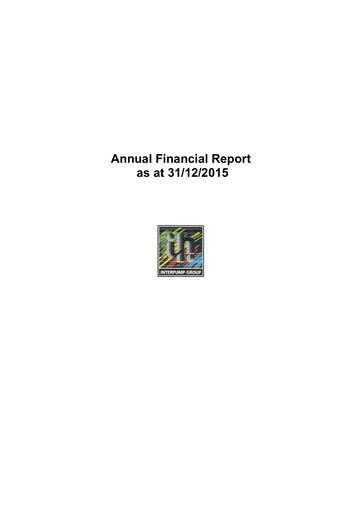 Thumbnail Interpump Group Annual Report 2015