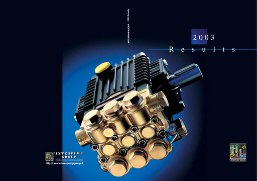 Thumbnail Interpump Group Financial Report 2003