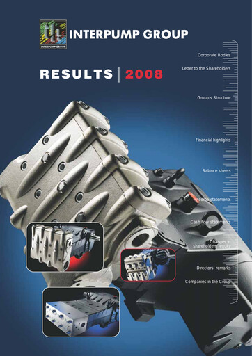 Thumbnail Interpump Group Financial Report 2008