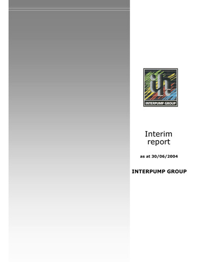 Thumbnail Interpump Group Half-year Report 2004-h1