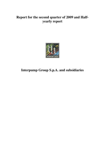 Thumbnail Interpump Group Half-year Report 2009-h1