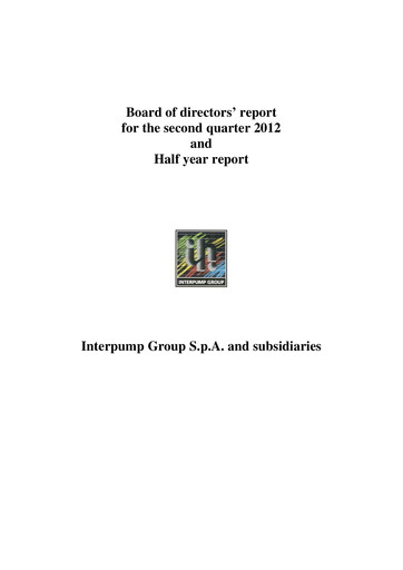 Thumbnail Interpump Group Half-year Report 2012-h1