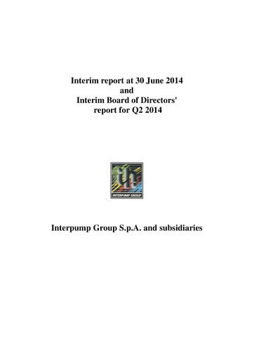 Thumbnail Interpump Group Half-year Report 2014-h1