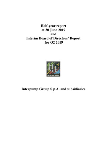 Thumbnail Interpump Group Half-year Report 2019-h1