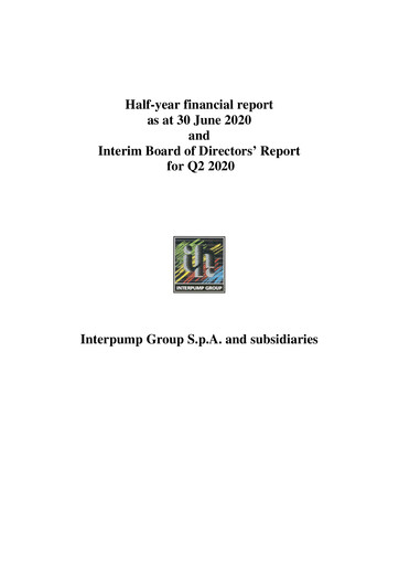 Thumbnail Interpump Group Half-year Report 2020-h1