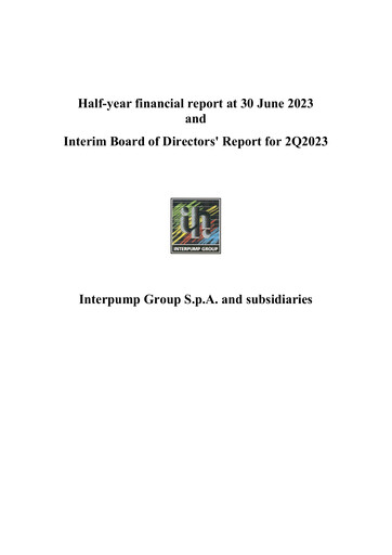 Thumbnail Interpump Group Half-year Report 2023-h1