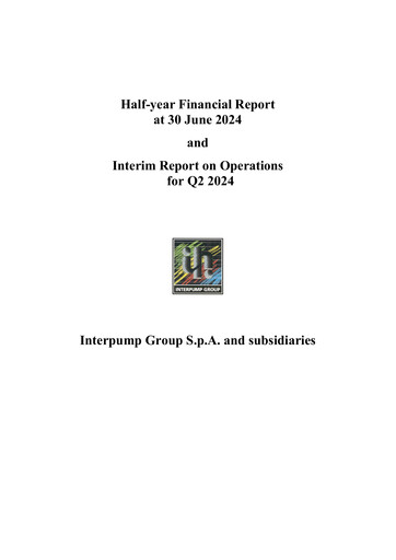 Thumbnail Interpump Group Half-year Report 2024-h1