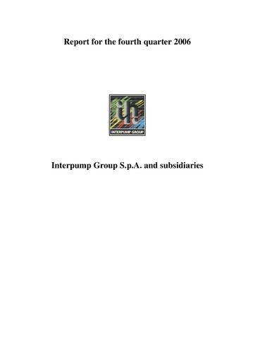 Thumbnail Interpump Group Quarterly Report 2006-q4