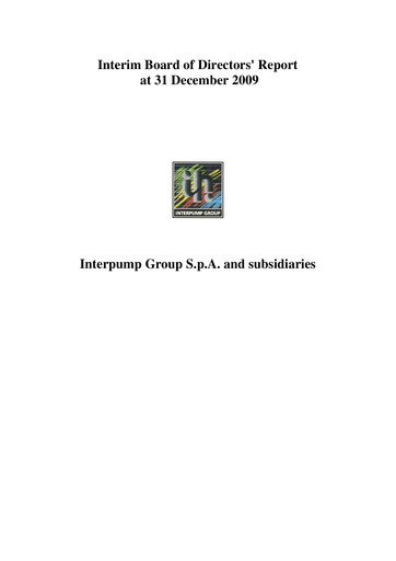 Thumbnail Interpump Group Quarterly Report 2009-q4