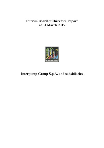 Thumbnail Interpump Group Quarterly Report 2015-q1