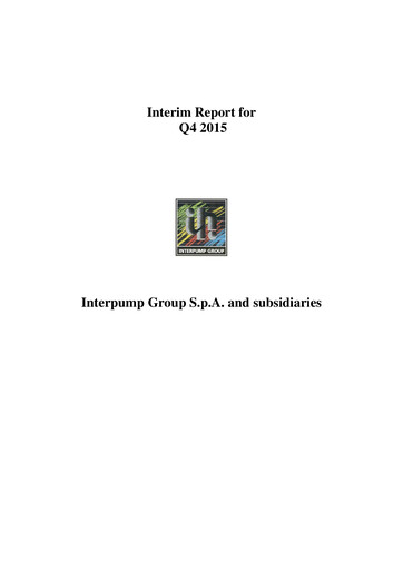 Thumbnail Interpump Group Quarterly Report 2015-q4
