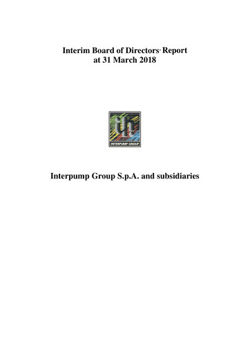 Thumbnail Interpump Group Quarterly Report 2018-q1