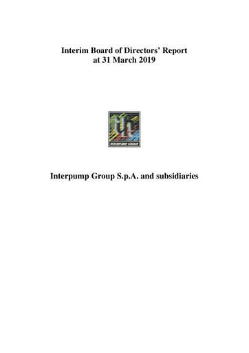 Thumbnail Interpump Group Quarterly Report 2019-q1