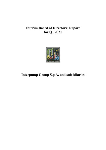 Thumbnail Interpump Group Quarterly Report 2021-q1