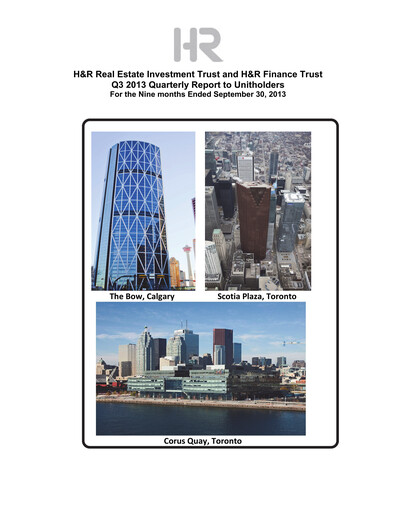 Thumbnail H&R REIT Quarterly Report 2013-q3