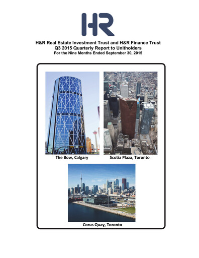 Thumbnail H&R REIT Quarterly Report 2015-q3