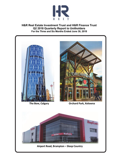 Thumbnail H&R REIT Quarterly Report 2018-q2