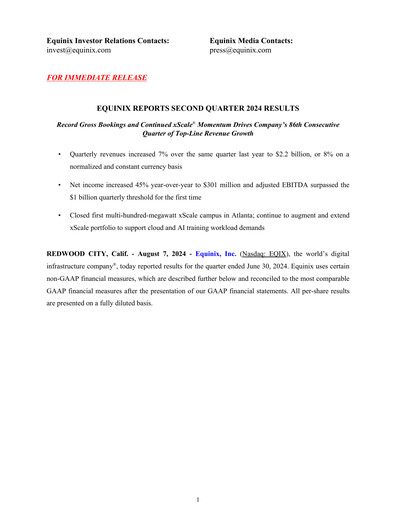 Thumbnail Equinix Quarterly Report 2024-q2