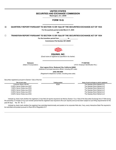 Thumbnail Equinix Quarterly Report 2025-q1