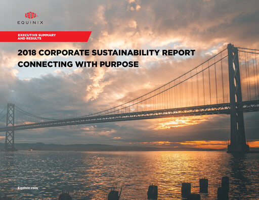 Thumbnail Equinix Sustainability Report 2018