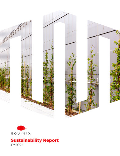 Thumbnail Equinix Sustainability Report fy2021