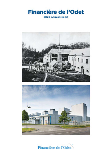 Miniature Compagnie de l'Odet Rapport annuel 2020
