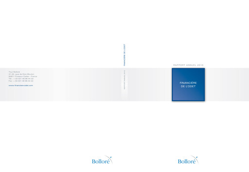 Miniature Compagnie de l'Odet Rapport annuel 2010