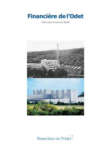 Thumbnail Compagnie de l'Odet Half-year Report 2020-h1