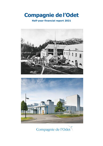 Thumbnail Compagnie de l'Odet Half-year Report 2021-h1