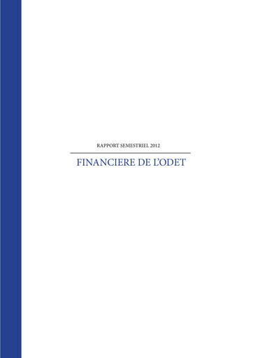 Miniature Compagnie de l'Odet Rapport semestriel 2012-h1