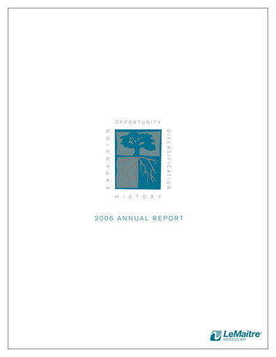 Thumbnail LeMaitre Vascular Annual Report 2006