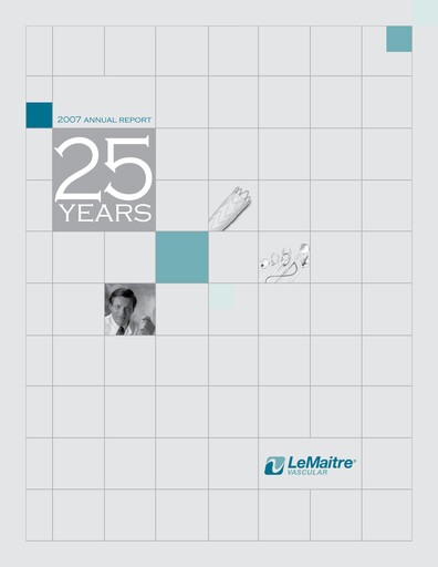 Thumbnail LeMaitre Vascular Annual Report 2007