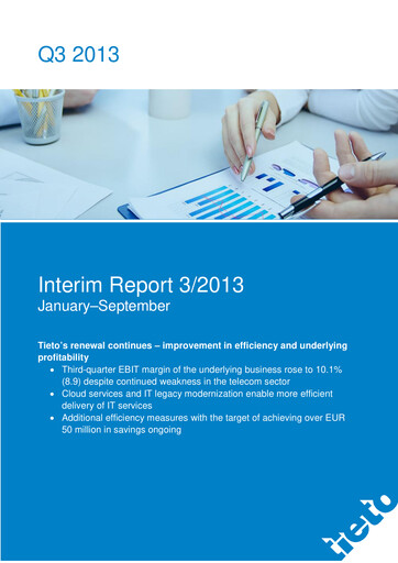 Thumbnail TietoEVRY Quarterly Report 2013-q3