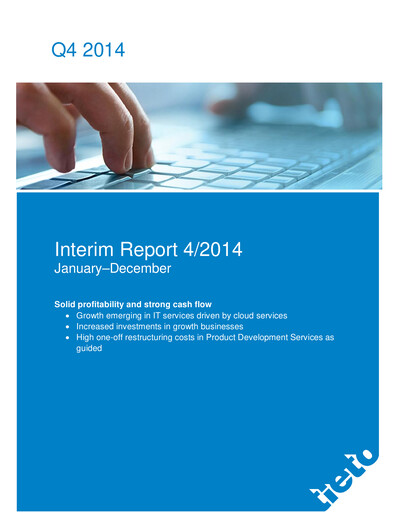 Thumbnail TietoEVRY Quarterly Report 2014-q4