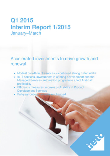 Thumbnail TietoEVRY Quarterly Report 2015-q1