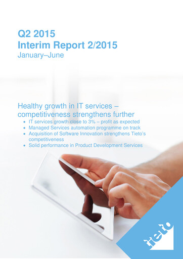 Thumbnail TietoEVRY Quarterly Report 2015-q2