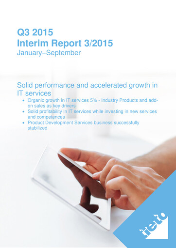 Thumbnail TietoEVRY Quarterly Report 2015-q3