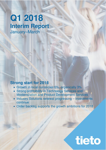 Thumbnail TietoEVRY Quarterly Report 2018-q1
