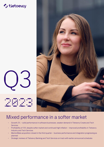 Thumbnail TietoEVRY Quarterly Report 2023-q3