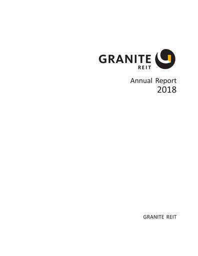 Vorschaubild Granite REIT Jahresbericht 2018