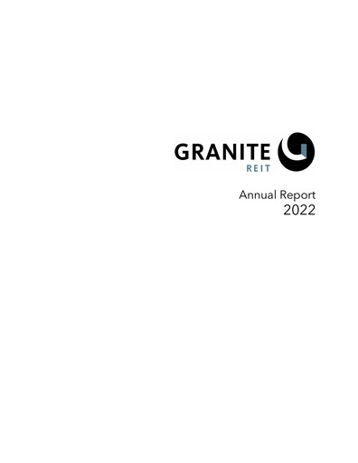 Vorschaubild Granite REIT Jahresbericht 2022