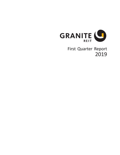 Thumbnail Granite REIT Quarterly Report 2019-q1