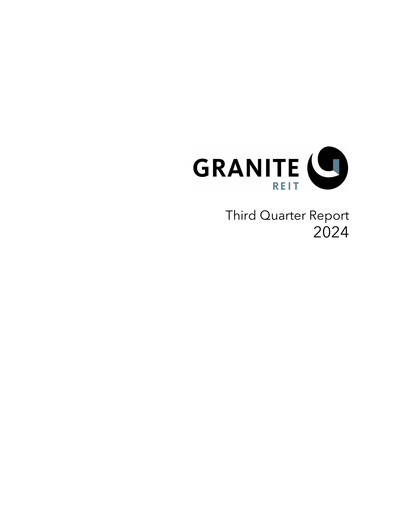 Thumbnail Granite REIT Quarterly Report 2024-q3