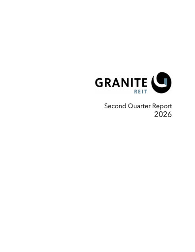Miniature Granite REIT Rapport trimestriel 2026-q2