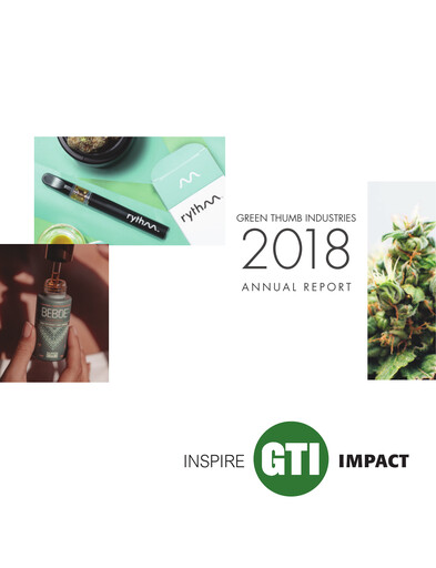 Thumbnail Green Thumb Industries Annual Report 2018