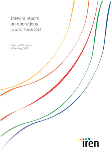 Miniature Iren Rapport trimestriel 2012-q1