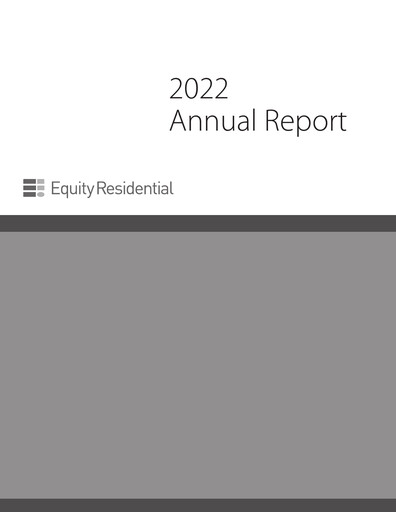 Thumbnail Equity Residential
 Annual Report 2022