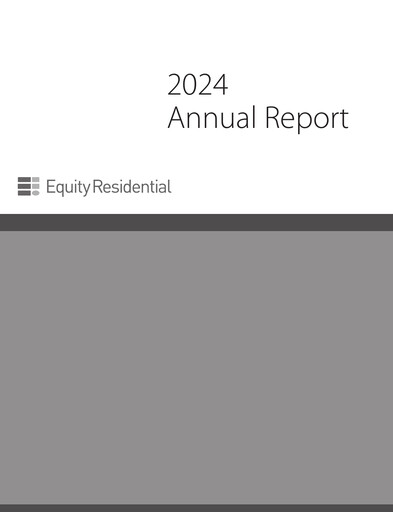 Thumbnail Equity Residential
 Annual Report 2024